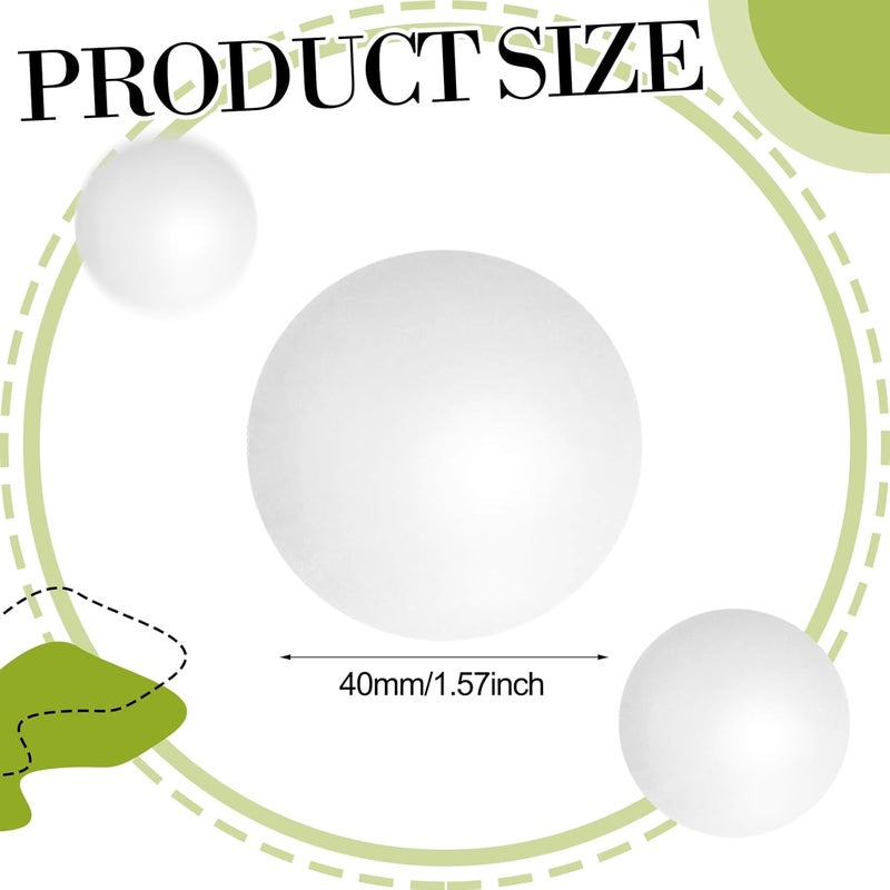 SEEVOR 28 Pcs Balls Table Tennis Balls 40mm Color Plastic Balls Bulk Washable Small Game Balls for Party Decoration Handcrafted Art Carnival Pool Games - Image 2